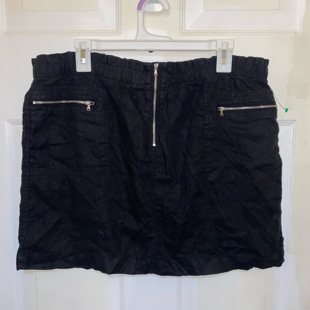 Black Mini Skirt w/ Zippers